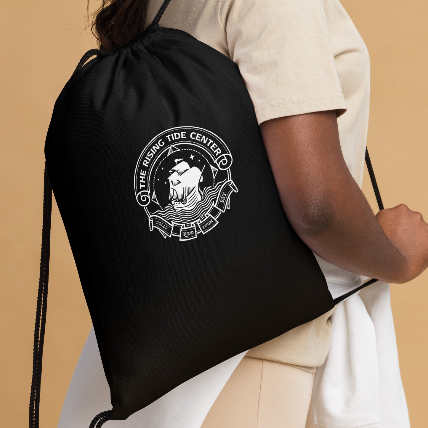 Rising Tide Center Drawstring Bag