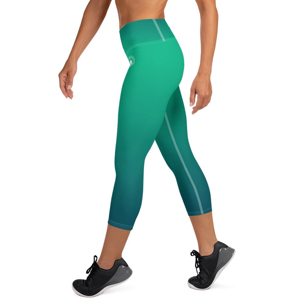 Rising Tide Center Yoga Capri Leggings