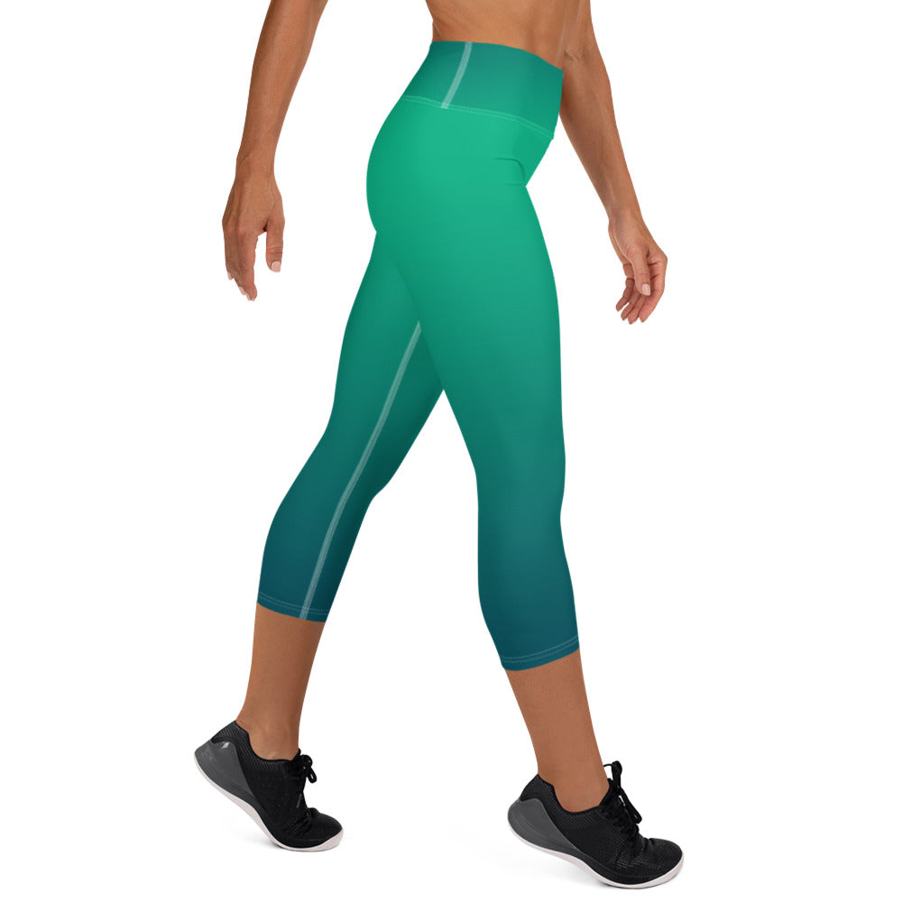 Rising Tide Center Yoga Capri Leggings