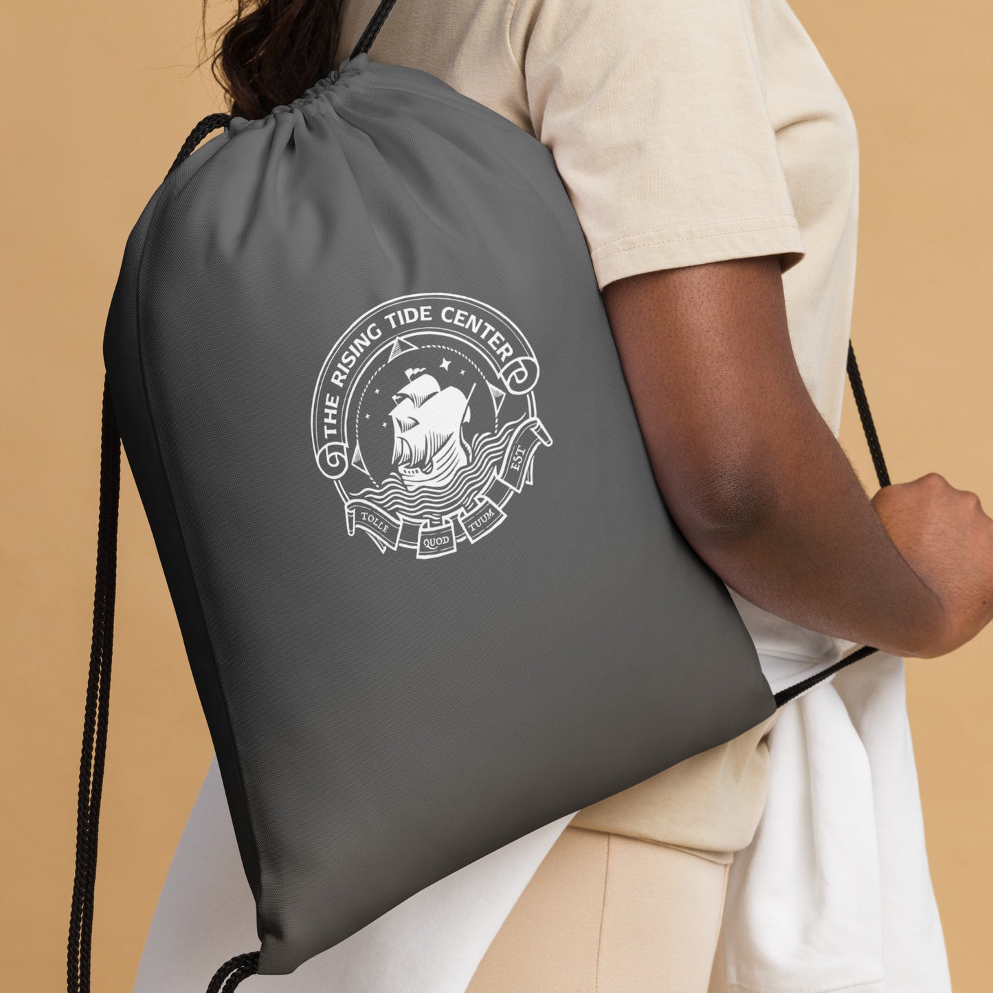 Rising Tide Center Drawstring Bag